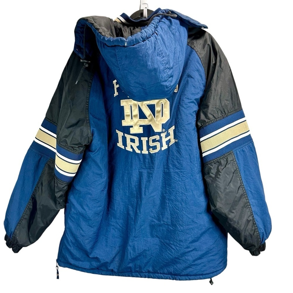 Vintage Starter Notre Dame Fighting Irish Hooded Jacket - Picture 4 of 11